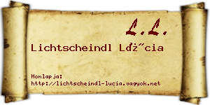 Lichtscheindl Lúcia névjegykártya