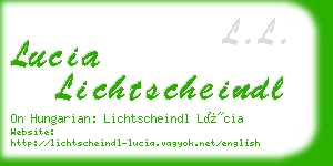 lucia lichtscheindl business card
